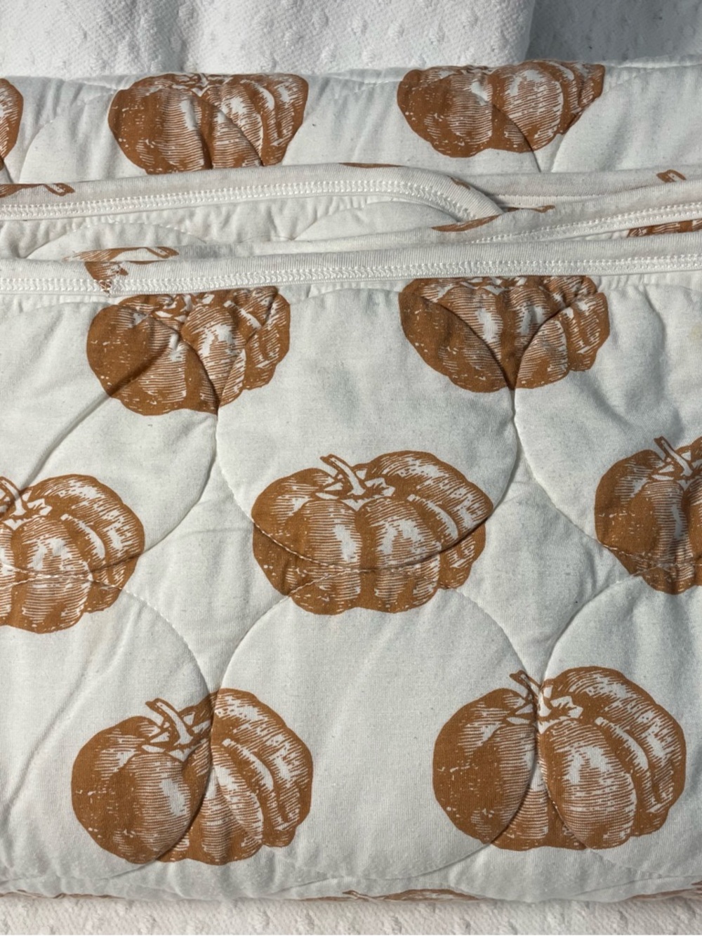 KATE QUINN Heirloom Pumpkin quilted organic cotton luxury baby blanket